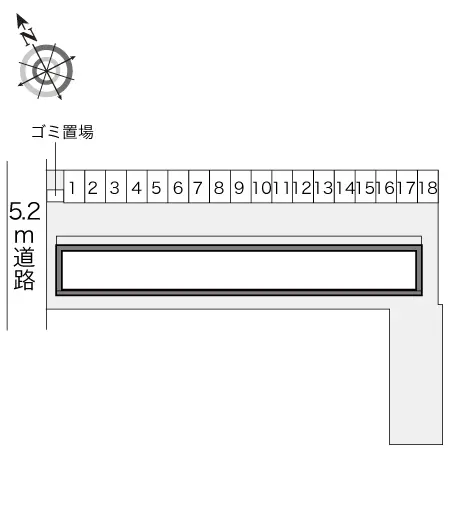 ★手数料０円★米子市西福原５丁目　月極駐車場（LP）